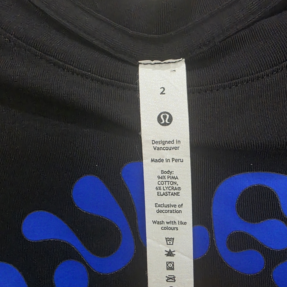 Lululemon Special Edition HAWAII Tee Size 2, 16" P2P - Picture 3 of 5